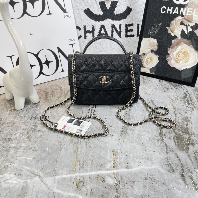 Ch*el top handle bags